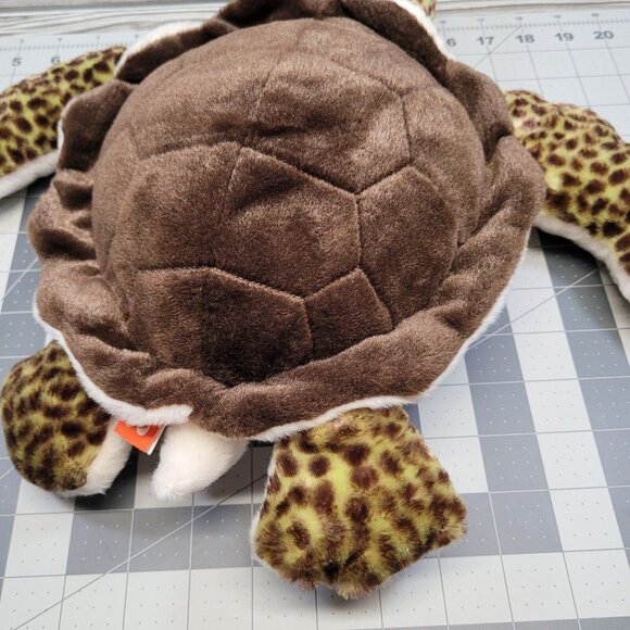 Wild Republic Green Spotted Sea Turtle Plush Shell Stuffed Ocean Animal Toy - Picture 7 of 16